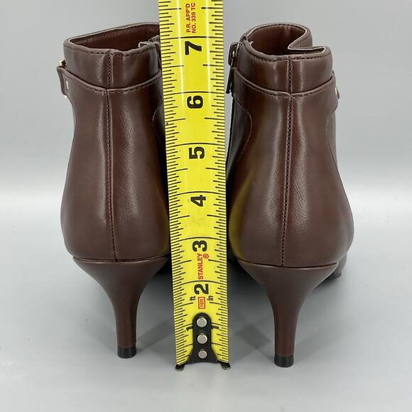 NEW Charter Club Women’s Ulyssa Pointed Toe Stiletto Dress Booties Brown Sz 10M - Picture 4 of 10